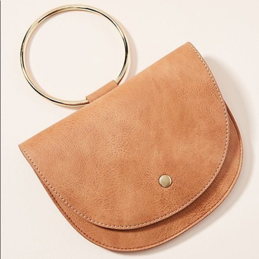 ANTHROPOLOGIE Veronica Ring Handle Crossbody Bag